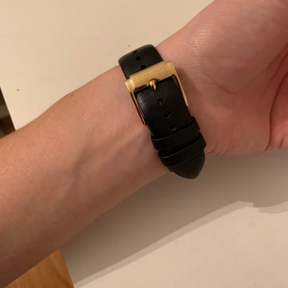 COPY - Michael Kors Black Leather Watch - Picture 3 of 11